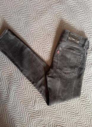 Джинсы levi’s levis 519 w30l32 черные узкие.1 фото