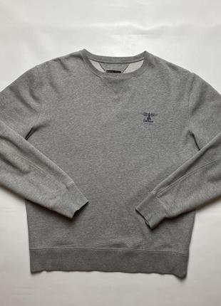 Світшот barbour heritage standards crew sweatshirt grey marl