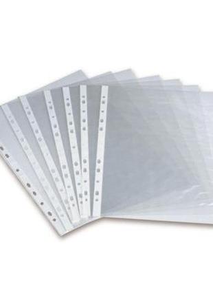 Папка-файл прозора глянсова а4 40 мкм 100 шт
