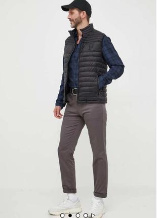 Котонові брюки штани від calvin klein leather cintrée slim fit ☕ розмір 34w/34l10 фото