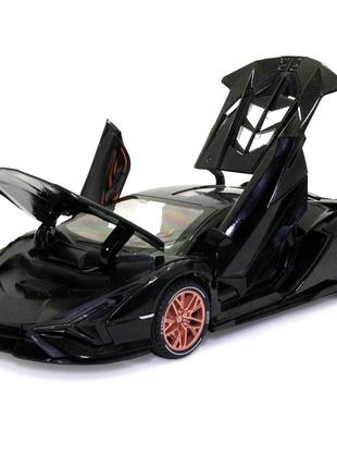 Игрушечная машинка металлическая lamborghini sian «автоексперт», ламборджини сиан, свет, звук, 20*8*5 см5 фото