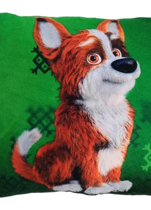 Подушка дитяча сувенір песик шусть "мавка. лісова пісня" копиця 28x28x11 см (00279-68)