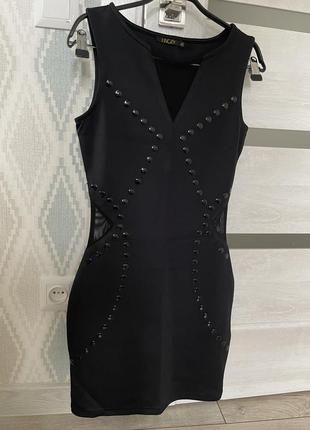 Платье мини черная 42-размер