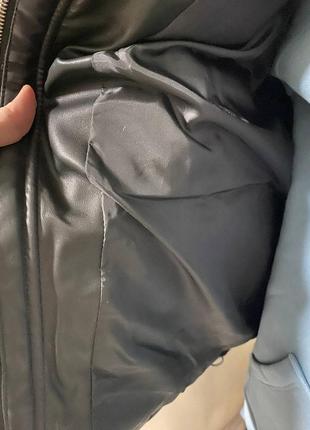 Оверсайз жилетка missguided пуфер экокожа8 фото