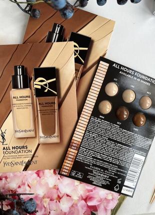 Тональный крем yves saint laurent 6 shades ysl all hours foundation пробник тонального крема