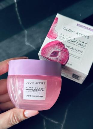 Glow recipe plum plump hyaluronic acid moisturizer зволожуючий крем для обличчя