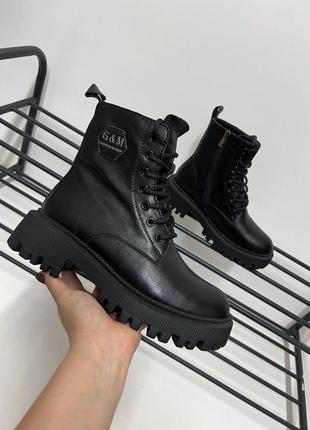 Ботинки женские осень — зима с мехом