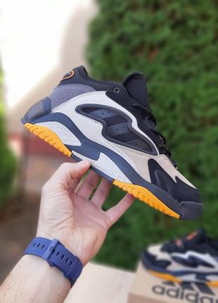 Adidas streetball черные с белым и оранжевым топ качество кроссовки мужские замшевые осенние адидас стритбол кеды высокие7 фото