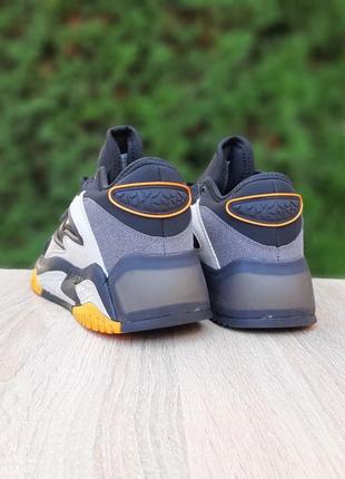 Adidas streetball черные с белым и оранжевым топ качество кроссовки мужские замшевые осенние адидас стритбол кеды высокие2 фото