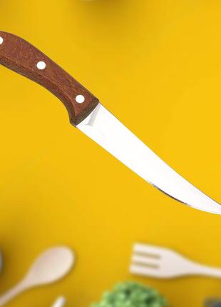 Нож кухонный кitchen кnife 25 см универсальный с деревянной ручкой