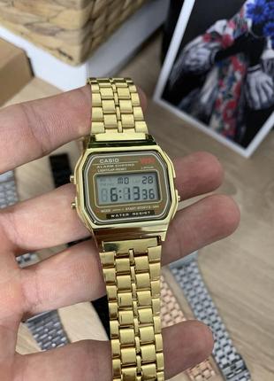 Casio a159w / золотой цвет / ретро часы