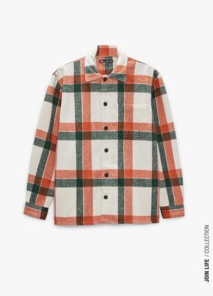 Фланелевая теплая рубашка мужская zara flannel 9