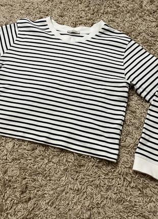 Кофта в полоску zara 6