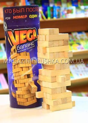 Настольная игра vega ( вега ). украинская версия игры башня дженга ( jenga )3 фото