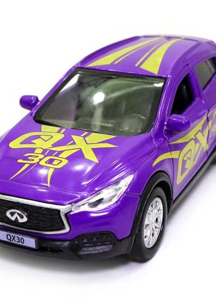 Машинка игровая infiniti qx30 «technopark» glamcar джип инфинити металл фиолетовый 11*4*5 см (qx30-12grl-pur)6 фото