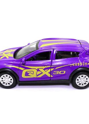 Машинка игровая infiniti qx30 «technopark» glamcar джип инфинити металл фиолетовый 11*4*5 см (qx30-12grl-pur)3 фото