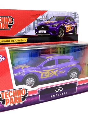 Машинка игровая infiniti qx30 «technopark» glamcar джип инфинити металл фиолетовый 11*4*5 см (qx30-12grl-pur)7 фото