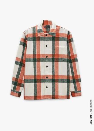 Фланелева тепла сорочка чоловіча zara flannel4 фото