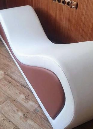 Диван-софа тантра \ білий коричневий \ крісло tantra3 фото