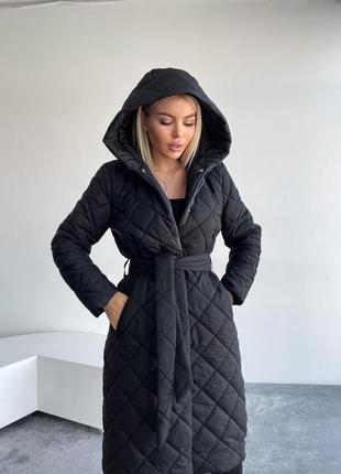 Стильное женское пальто с наполнителем силикон 😍3 фото