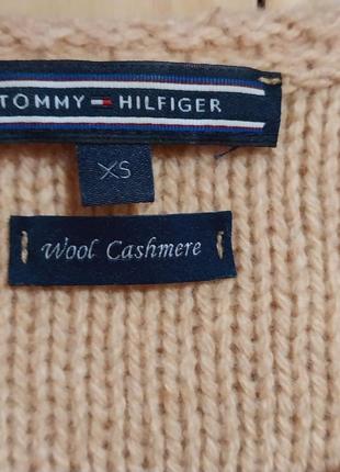 Теплая кофта в косы) tommy hifiger, шерсть, кашемир.4 фото