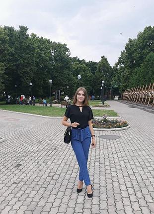 Сині жіночі брюки