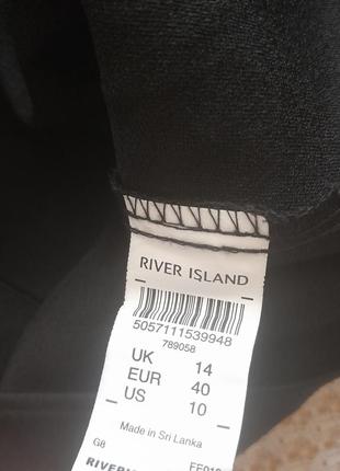 Стильная черная атласная майка river island9 фото