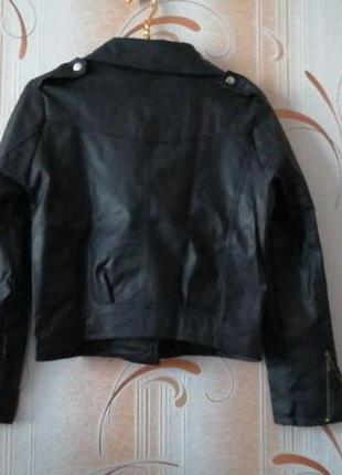 Куртка косуха с экокожи3 фото