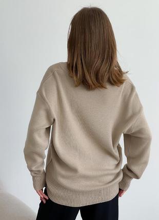 Теплый шерстяной свитер5 фото