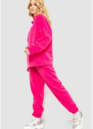 Спорт костюм жіночий на флісі, колір рожевий, 214r0102-13 фото