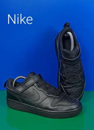 Кожаные детские кроссовки nike court borough low 2 оригинал