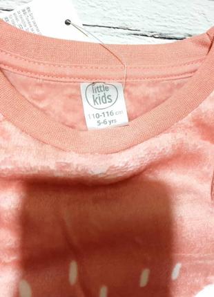 Тепла плюшева дитяча піжама флісова на дівчинку комплект теплий кофта штани джогери8 фото