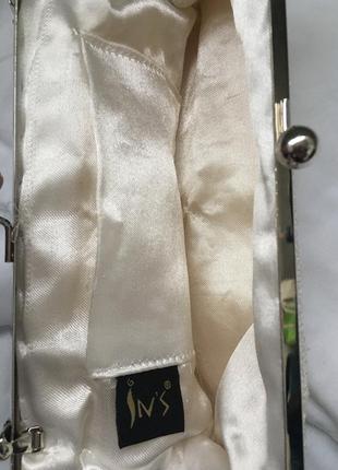 Ридикюль с фермуаром , вечерняя сумочка,клатч на цепочке винтажный винтажная сумочка,театральная сумочка, клатч, сумочка расшита бисером2 фото