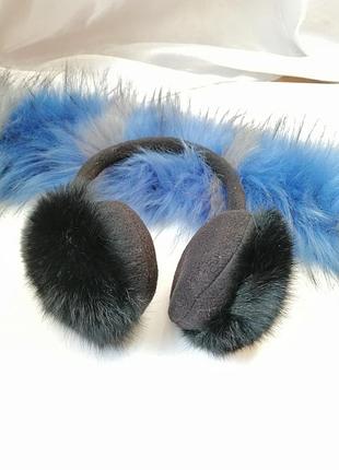 Ушки мех кролик , есть разные цвета