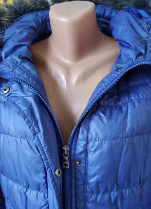 Пуховик куртка пальто женское синее clasna4 фото