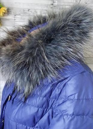 Пуховик куртка пальто женское синее clasna3 фото