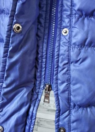 Пуховик куртка пальто женское синее clasna8 фото