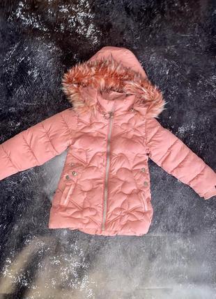 Зимняя куртка для девочки 2-4 года
