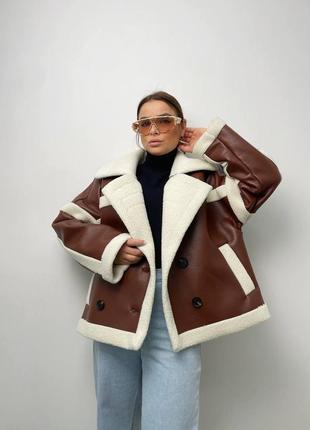 Жіноча зимова дублянка трансформер косуха,женская зимняя дублёнка трансформер косуха,зимова куртка,зимняя куртка3 фото