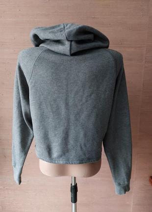 💜💛💙 красивый серый худи дизайн короткий 3