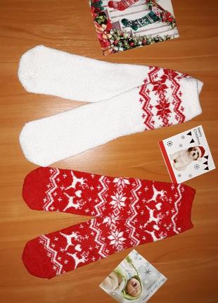 Набір новорічних шкарпеток шкарпетки новорічні фірмові3 фото
