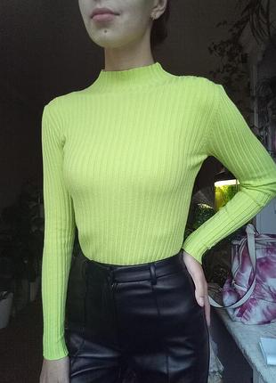 Лонгслив под горло, женский гольф под горло, водолазка, кофточка с горлом, базовый гольф тёплый