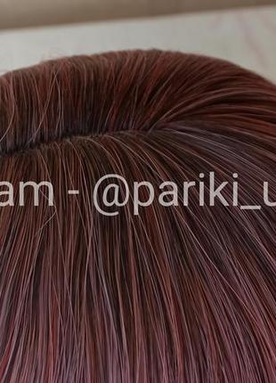 Короткая цветная парик, без чешуйки, новая, термостойкая, парик4 фото