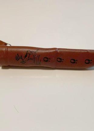 Финский традиционный (pukko) нож wood jewel с наконечником из рога, лезвие из углеродистой стали 9 см.2 фото