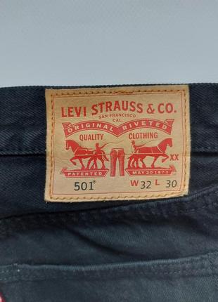 Брюки джинсовые levi strauss 501, мужские6 фото