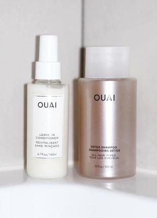 Лімітований набір із шампуню та незмивного кондиціонера — ouai detox shampoo & leave in conditioner hair set