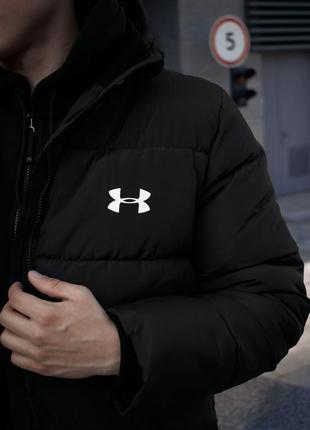 Куртка зимняя черная .куртка under armour5 фото