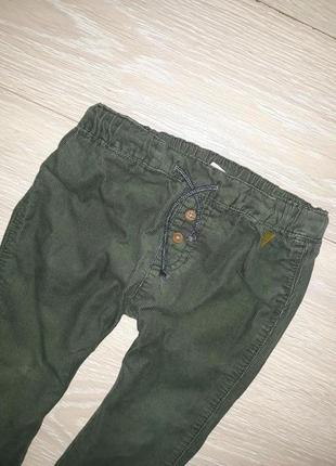 Вельветовые брюки на подкладке h&amp;m на 12-18 мес4 фото
