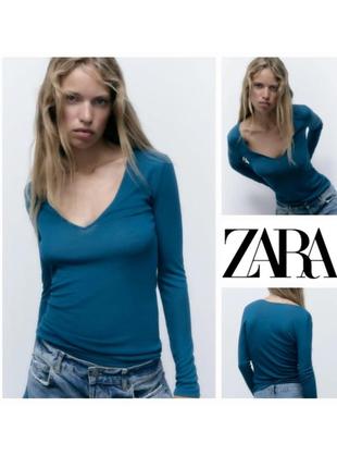 Кофточка xs-s zara блуза женская пуловер реглан лонгслив женский