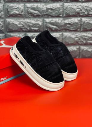 Сноубутсы женские puma дутики замша овчина пума мини сапоги тапочки
